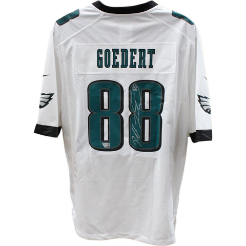 Dallas Goedert Signed Philadelphia Eagles Nike White Jersey FAN 44950