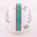 De'Von Achane Signed Dolphins Mini Helmet (Beckett) 2023 3rd Round Pck Texas A&M