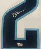 VINCE DUNN Autographed Kraken Authentic White Inaugural Patch Jersey FANATICS