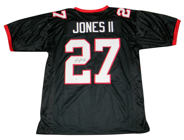 RONALD JONES II AUTOGRAPHED TAMPA BAY BUCS BUCCANEERS #27 BLACK JERSEY BECKETT