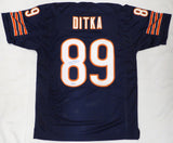 Chicago Bears Mike Ditka Autographed Blue Jersey (Mark) Beckett BAS QR #BK82166