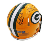 Brett Favre, Jerry Kramer & 5 Multi-Signed Green Bay Packers Speed Auth Helmet