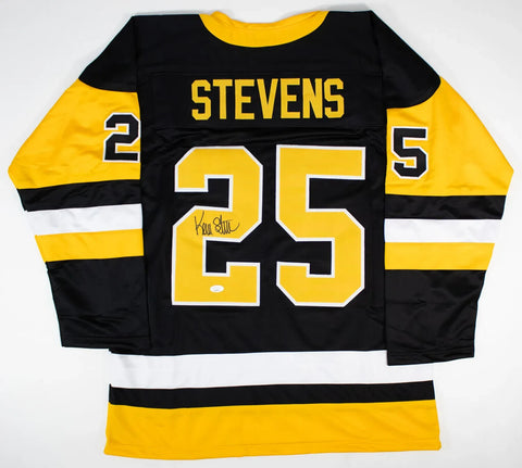 Kevin Stevens Signed Penguins Jersey (JSA COA) Pittsburgh 2xStanley Cup Champion