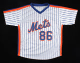 Ray Knight Signed New York Mets 1986 World Series MVP Pinstriped Jersey Steiner