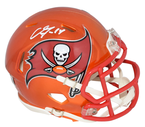 CHRIS GODWIN SIGNED TAMPA BAY BUCCANEERS FLASH SPEED MINI HELMET BECKETT