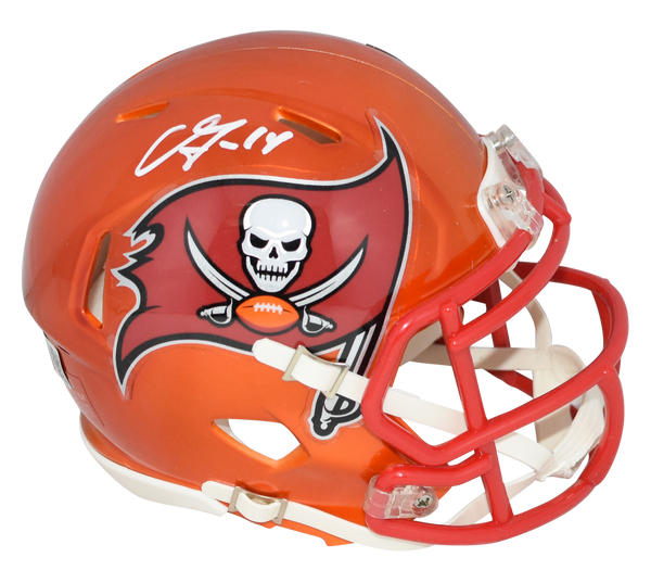 CHRIS GODWIN SIGNED TAMPA BAY BUCCANEERS FLASH SPEED MINI HELMET BECKETT