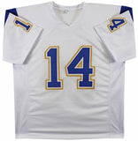 Dan Fouts Authentic Signed White Throwback Pro Style Jersey BAS Witnessed