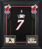 Heat Kyle Lowry Authentic Signed Black Nike Framed Jersey PSA/DNA #AL51218