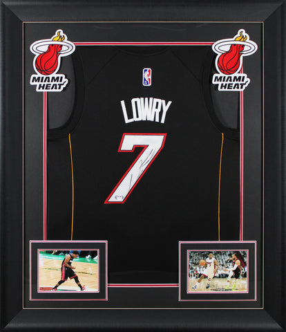 Heat Kyle Lowry Authentic Signed Black Nike Framed Jersey PSA/DNA #AL51218