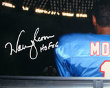 Warren Moon Signed Houston Oilers 16x20 On Bench Photo w/HOF - Beckett W Auth