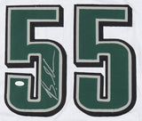 Brandon Graham Signed Philadelphia Eagles White Jersey (JSA) Defensive End