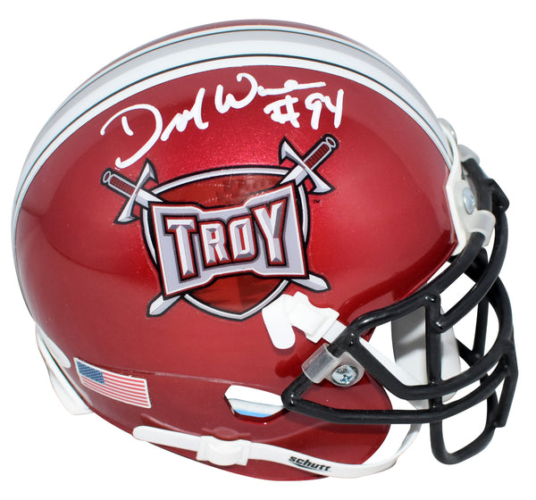 DEMARCUS WARE SIGNED AUTOGRAPHED TROY TROJANS MINI HELMET JSA