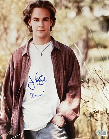 James Van Der Beek Autographed Dawson's Creek 11x14 Photo Insc. Beckett 46790