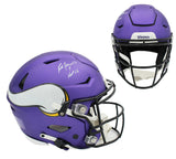 Brett Favre Signed Minnesota Vikings Speed Flex Authentic NFL Helmet w- "HOF 16"