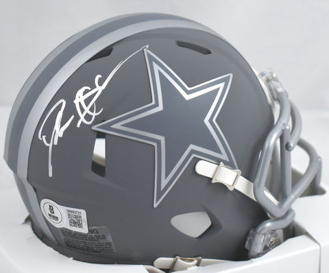 Deion Sanders Autographed Dallas Cowboys Slate Speed Mini Helmet-Beckett W Holo