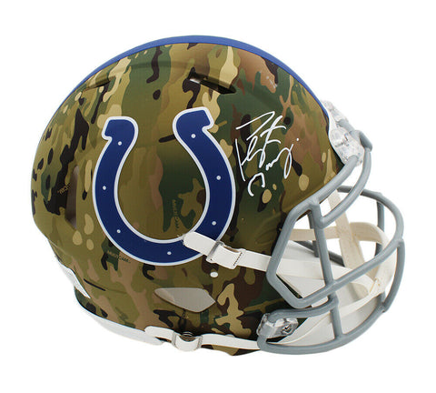 Peyton Manning Signed Indianapolis Colts Speed Authentic Camo NFL Helmet