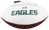 Eagles Michael Vick Signed Franklin White Panel Logo Football BAS Witnessed