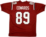 SOUTH CAROLINA GAMECOCKS BRYAN EDWARDS AUTOGRAPHED RED JERSEY BECKETT BAS 196495