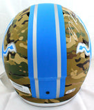 TJ Hockenson Autographed Detroit Lions F/S Camo Speed Helmet- Beckett W Hologram