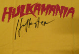 Hulk Hogan Autographed Yellow WWE Hulkamania T-Shirt "Hulkster" JSA #WA745516