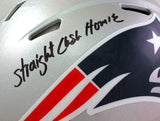 Randy Moss Autographed New England Patriots F/S Speed Authentic Helmet w/ Insc *