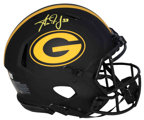 AARON JONES SIGNED GREEN BAY PACKERS ECLIPSE AUTHENTIC SPEED HELMET BECKETT