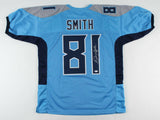 Jonnu Smith Signed Tennessee Titans Jersey (Beckett COA) 2017 3rd Rnd Pck FIU