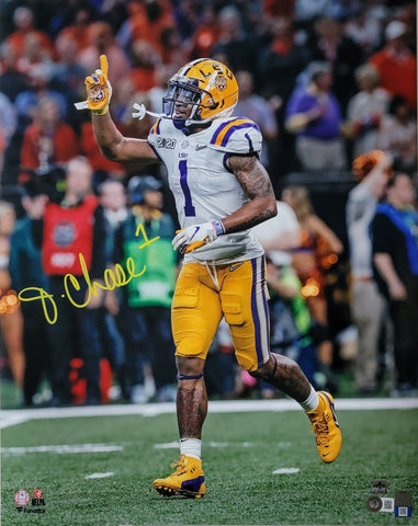 Ja'Marr Chase Signed LSU Tigers 16X20 Photo Beckett 2020 National Championship