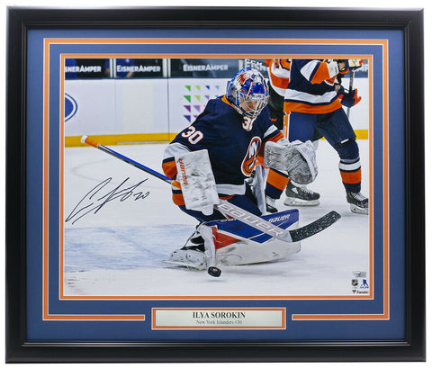 Ilya Sorokin Signed Framed 16x20 New York Islanders Hockey Photo Fanatics