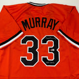 Autographed/Signed Eddie Murray Baltimore Orange Baseball Jersey Beckett BAS COA