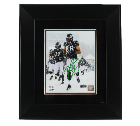 Zach Ertz Signed Philadelphia Eagles Framed 8x10 NFL Photo- Walking Out in Snow