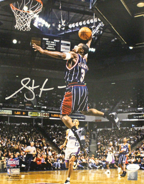 Steve Francis Autographed/Signed Houston Rockets 11x14 Photo JSA 33864