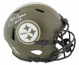 Steelers Joe Greene "HOF 87" Signed STS F/S Speed Proline Helmet W/ Case BAS Wit