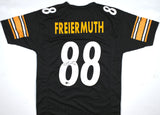 Pat Freiermuth Autographed Black Pro Style Jersey - Beckett W Hologram *Black