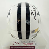 Autographed/Signed Stephon Gilmore Dallas Cowboys White Mini Helmet JSA COA