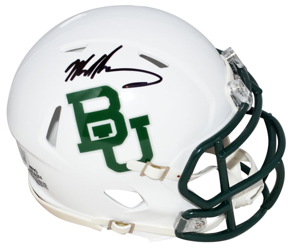 MIKE SINGLETARY AUTOGRAPHED BAYLOR BEARS WHITE SPEED MINI HELMET BECKETT