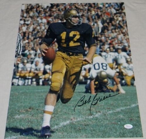 BOB GRIESE SIGNED AUTOGRAPHED PURDUE BOILERMAKERS 16x20 PHOTO JSA