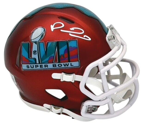 PATRICK MAHOMES SIGNED KANSAS CITY CHIEFS SUPER BOWL 57 LVII MINI HELMET BECKETT