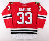 Scott Darling Signed Blackhawks Jersey (Beckett)Chicago Stanley Cup Winner 2015