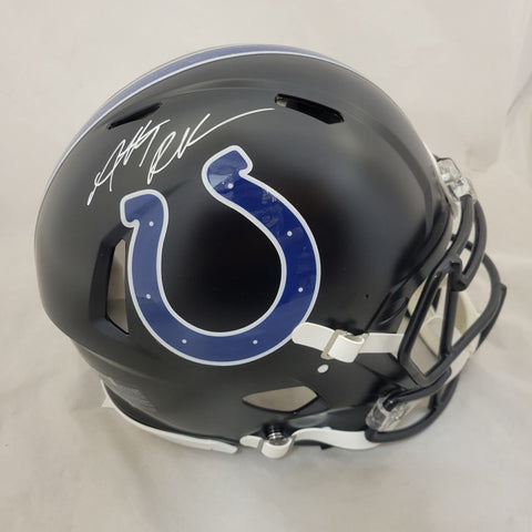 ANTHONY RICHARDSON SIGNED INDIANAPOLIS COLTS ALT SPEED AUTHENTIC HELMET FANATICS