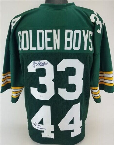 Jim Grabowski & Donny Anderson Dual Signed Green Bay Packers Golden Boys Jersey