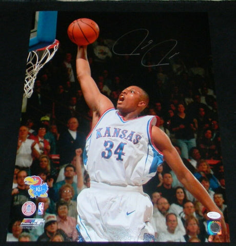 PAUL PIERCE AUTOGRAPHED SIGNED KANSAS JAYHAWKS 16x20 PHOTO JSA