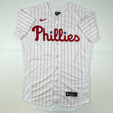 Autographed/Signed Bryce Harper Phillies Pinstripe Authentic Jersey Fanatics COA