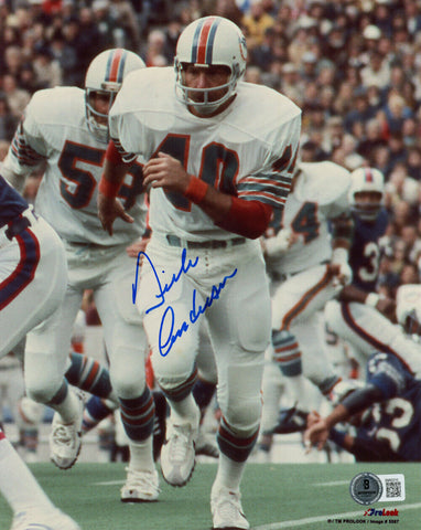 Dick Anderson Autographed Miami Dolphins 8x10 Photo Beckett 47797