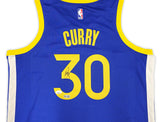 WARRIORS STEPHEN CURRY AUTOGRAPHED NIKE SWINGMAN CONNECT JERSEY 48 JSA 234042