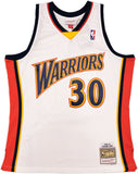 WARRIORS STEPHEN CURRY AUTOGRAPHED M&N 2009-10 JERSEY DO ALL THINGS JSA 235509