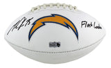 Melvin Gordon Signed Los Angeles Chargers Embroidered Football - Flash Gordon