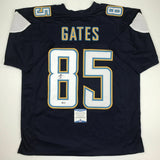 Autographed/Signed ANTONIO GATES Los Angeles LA Dark Blue Jersey Beckett BAS COA