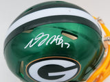 DAVANTE ADAMS AUTOGRAPHED PACKERS FLASH SPEED MINI HELMET BECKETT QR 201215