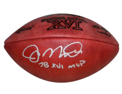 JOE MONTANA AUTOGRAPHED SIGNED OFFICIAL SUPER BOWL XVI 16 WILSON FOOTBALL 49ERS